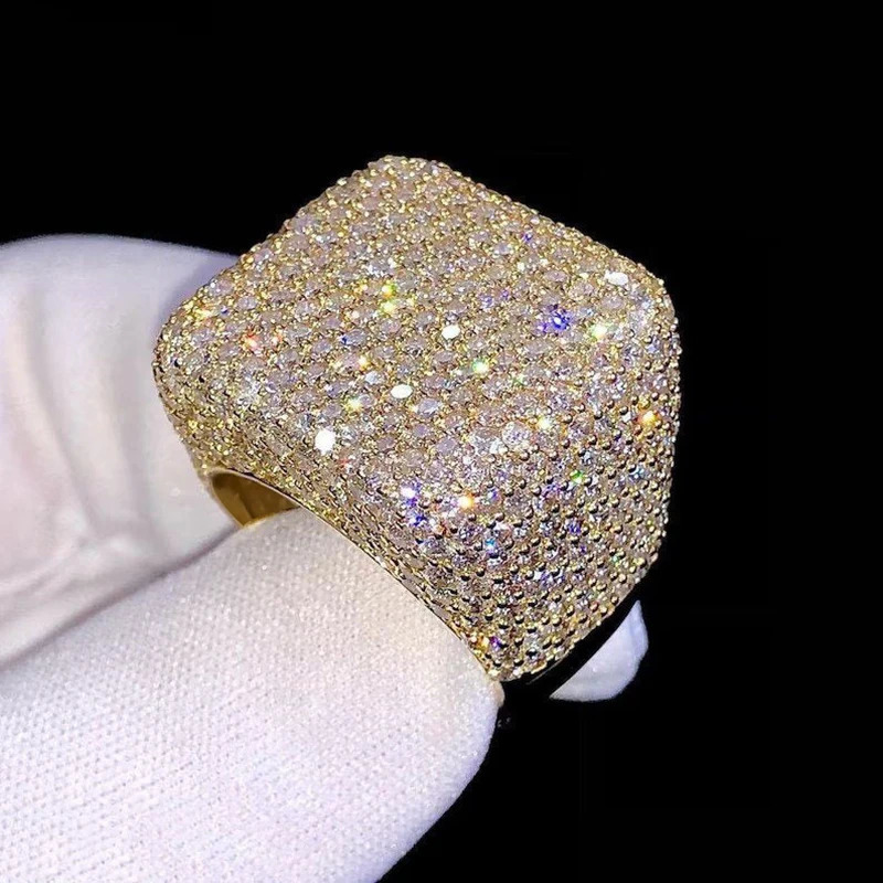 Huitan Geometric Square Shaped Cubic Zirconia Women Rings for Wedding Engagement Band Accessories Sparkling Trendy Jewelry 250716