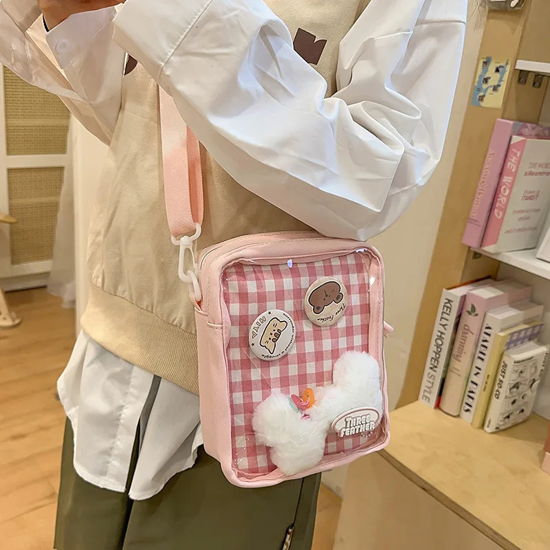 Japanese Harajuku Girl Ins Small Ulzzang Ita Bag One-shoulder Crossbody Bag Women Versatile Casual Mobile Phone Bag 250714