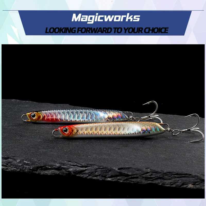 Magic Works New 2024 Fishing Metal Jig 15G 20G 30G Sea LittLE Magic Jig Fishing TackLE PROfESSional Fake Fish Jig Z250717