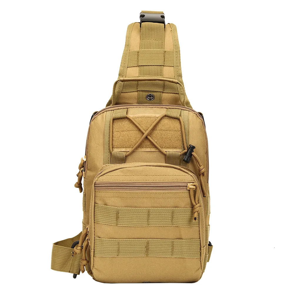 Tactical Chest Pack - Military Camo Sling Bag for Outdoor Sports EDC Unisex Molle Crossbody Bag with Quick Access Pockets 250716