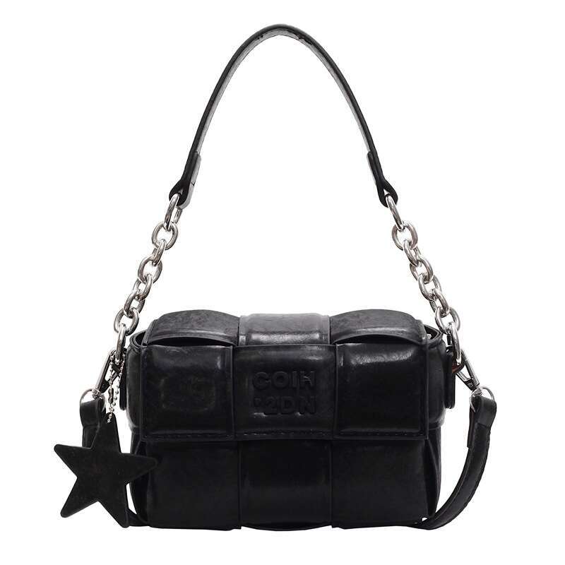 Woven Small Square for Women 2025 Casual New Versatile Shoulder Niche High-End Handheld Crossbody Bag