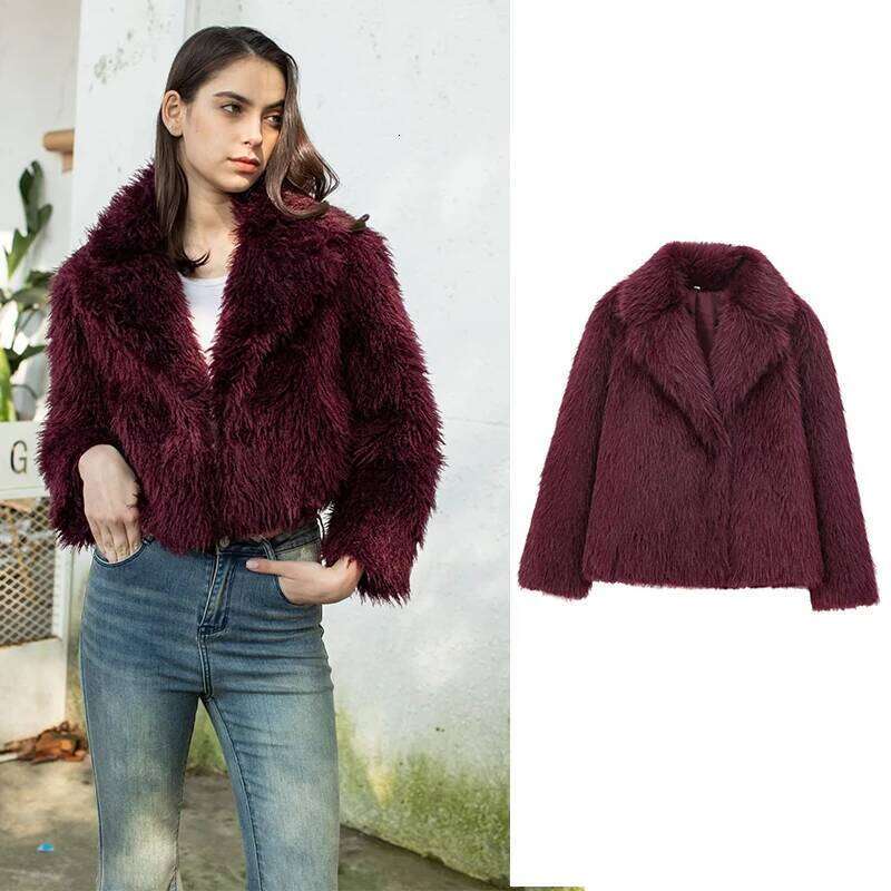 TRAFZR Eco Fur Coat For Women Outerwears Especially Winter Mink Cardigan Cardigans Women's Jackets Hot Clothes Furry Shelter New