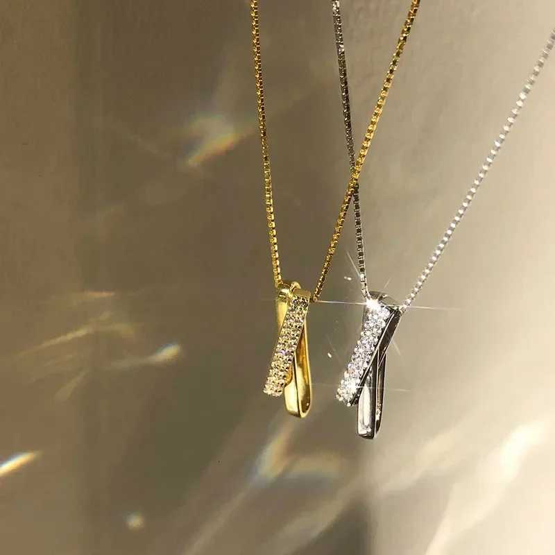 New Minimalist Letter X Womens Zircon Necklace for Daily Wear Minimalist Design Personalized Elegance Jewelry AccessoriesXJ250717