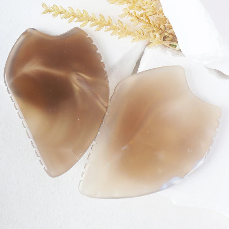 Natural agate guasha board Natural Carnelian Crystal Stone facial skin care tool guasha r Beauty Health Neck 250716