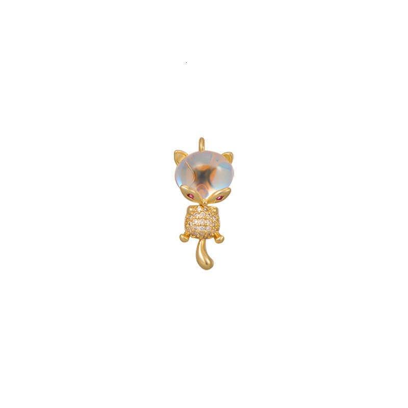 2023 New Tiktok Trending Pendant Aurora Stone Rabbit Cat Star Universe Necklace For Women 823