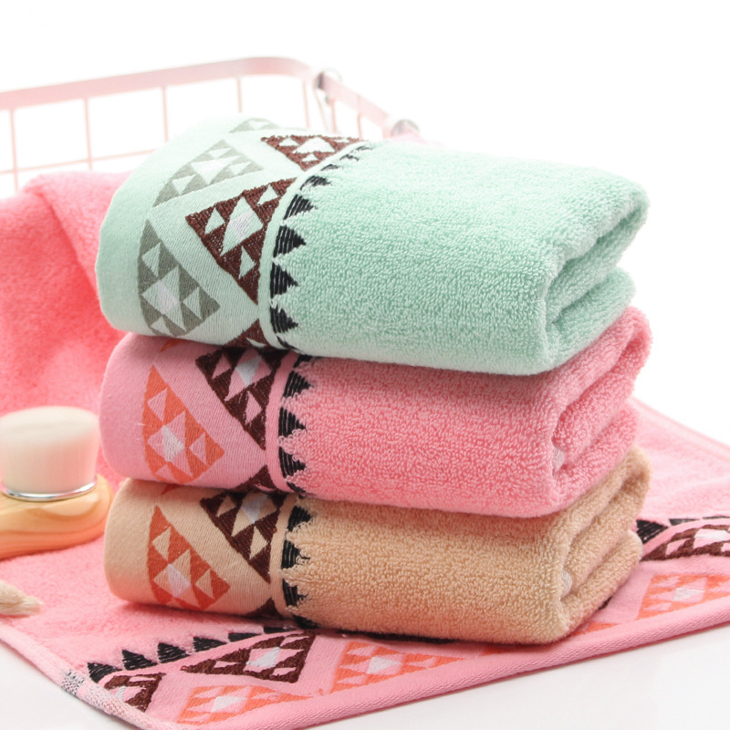 8 pieces Pure Cotton Towel 33x74cm Embroidered Towels For Adults Quick-Dry Thicken Soft Face Towels Absorbent