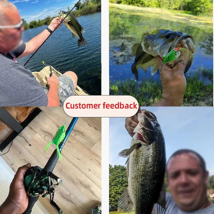 3Pcs 6G 8G 13G Frog Soft Lure Tube Bait Plastic Fishing Lure with Fishing Hooks Topwater Ray Frog Artificial 3D Eyes Z250717