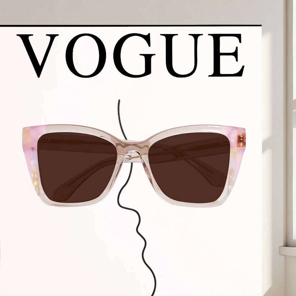 2025 New Fashion Cat Eye Sunglasses for Women Ladies Big Vintage Square Brand Designer Sun Glasses Driving Outdoors Unisex UV400