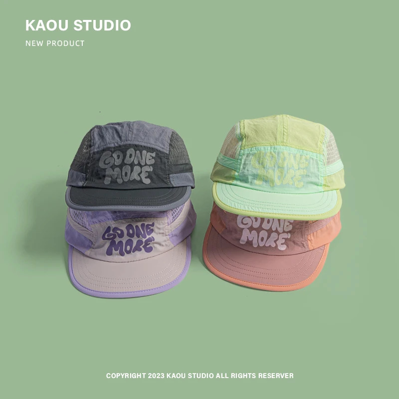 Spring Summer Outdoor Breathable Quick-drying Baseball Cap for Men and Women Lightweight Soft Brim Retro 5-panel Camping Hat 250712