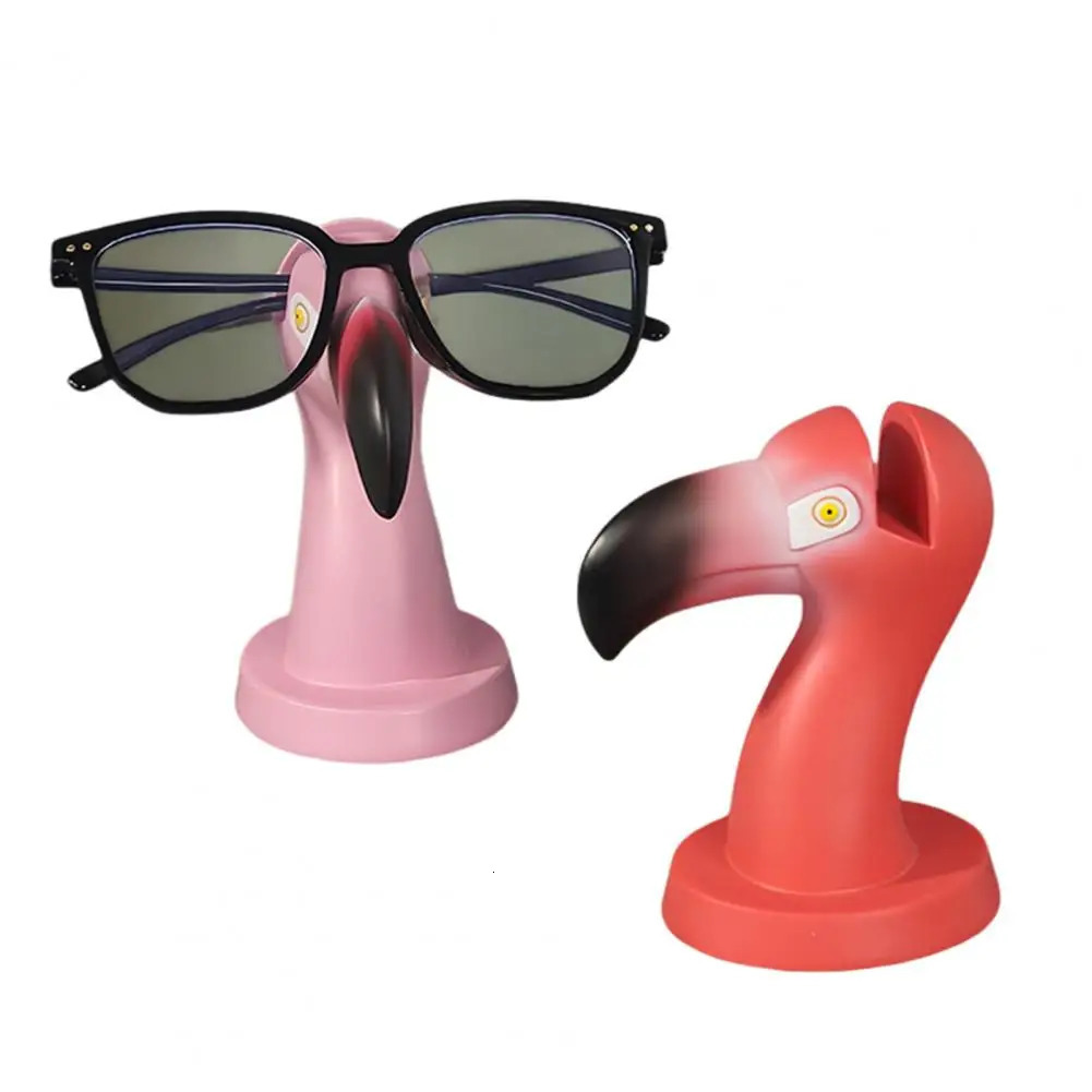 Eyewear Organizer Holder Glasses Display Stand Flamingo Eyeglass Display Stand Heavy Duty Resin Figurine Non-slip for Desktop 250716