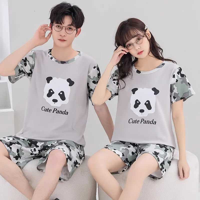 Giraffe Cartoon Cute Sleepwear For Couples Summer Shorts Pajamas Set Men and Women Home Clothes mens pajamas womens pajamas W250717