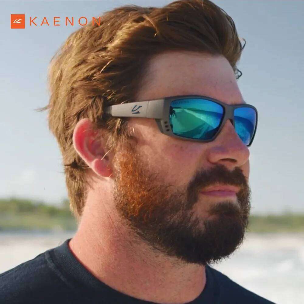 KAENON Original Brand Polarized Sunglasses TR90 Frame Comfortable Anti Slip Silicone Driving Goggles Fishing Glasses