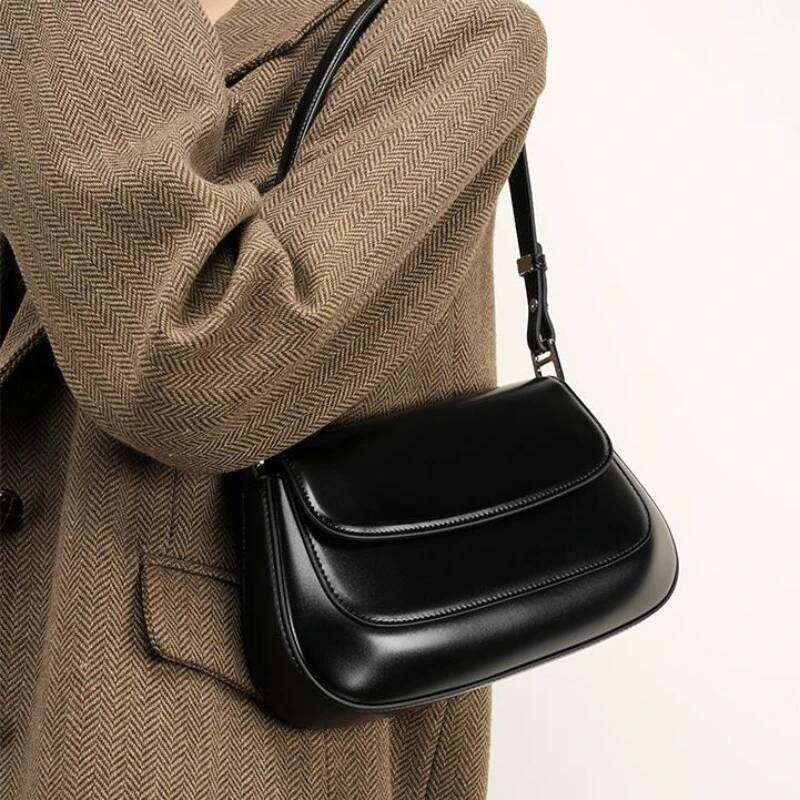 High Quality Genuine Leather Shoulder Bag, Retro Handbag Women, Light Designer Crossbody Bag For Women