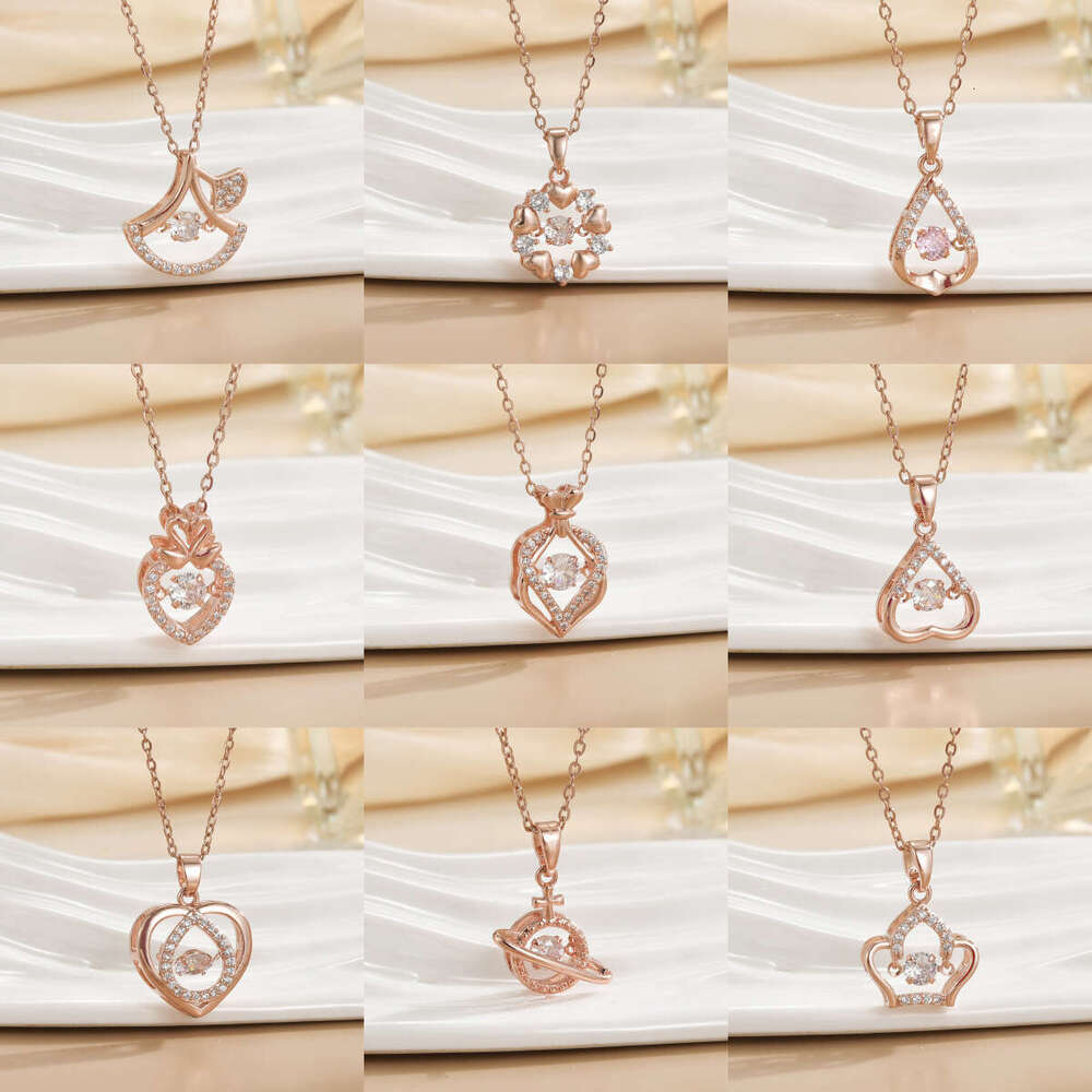Titanium Steel Non-Fading Smart Necklace For Women, Elegant And Simple Lucky Clover Collarbone Chain, Unique Design Sense Neck Chain Jewelry 0F3