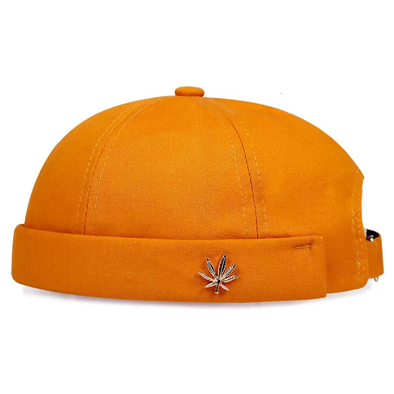 Men Women Retro Dome Melon Brimless Beanie Cap Unisex Skullcap Sailor Cotton Mechanic Trendy Color Elastic Panels Docker Hat 250715