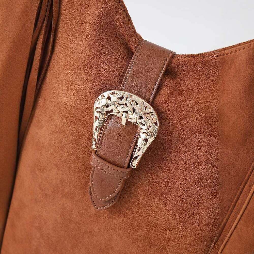 Free shipping designer bags Autumn and Winter New Woven Suede Underarm Tassel Single Shoulder Bag Millennium Style Handbag