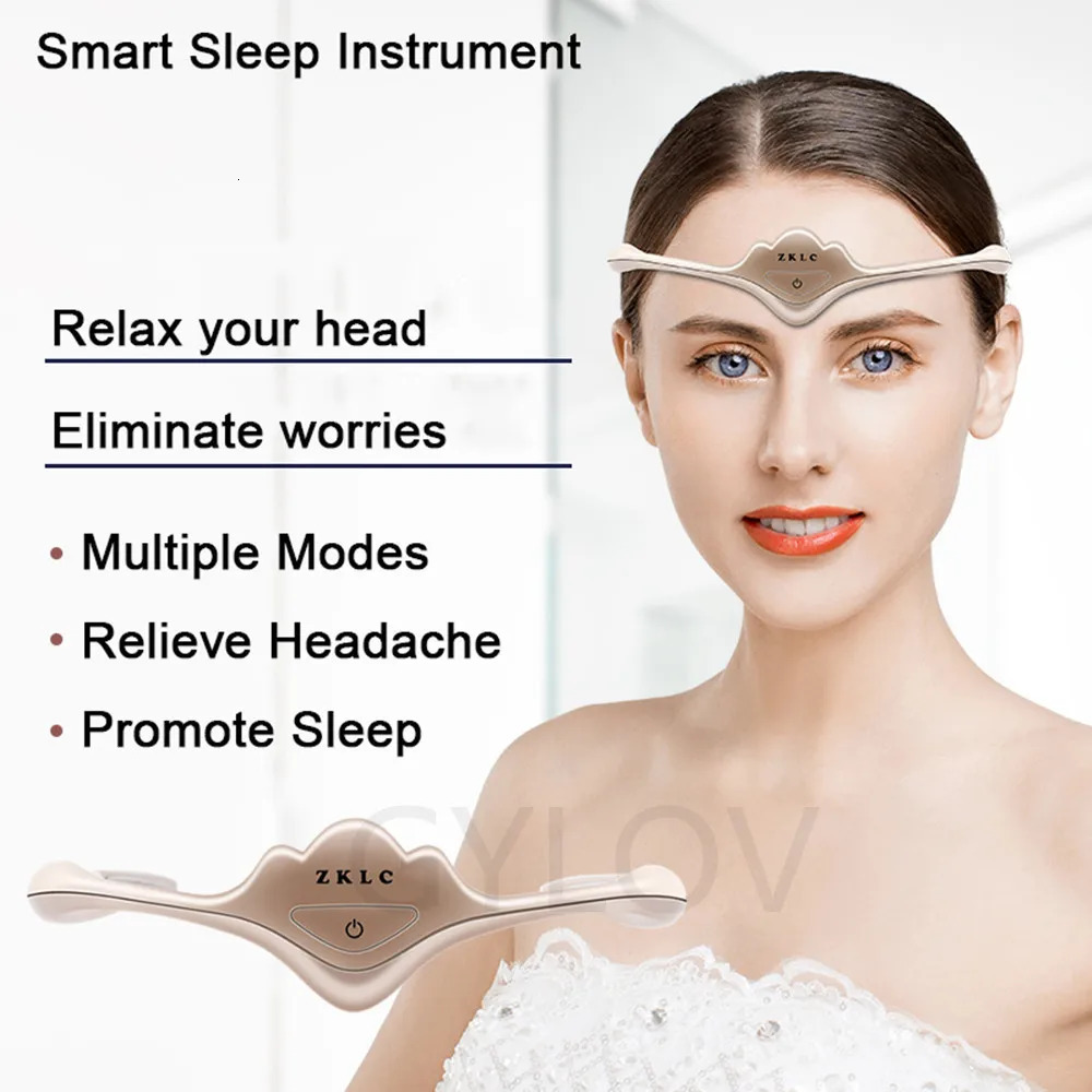 Queen Crown Smart Sleep Instrument Sleeping Aid Electric Head Massager Migraine Relief Relaxing Pulse Deep Sleep Tool 250716