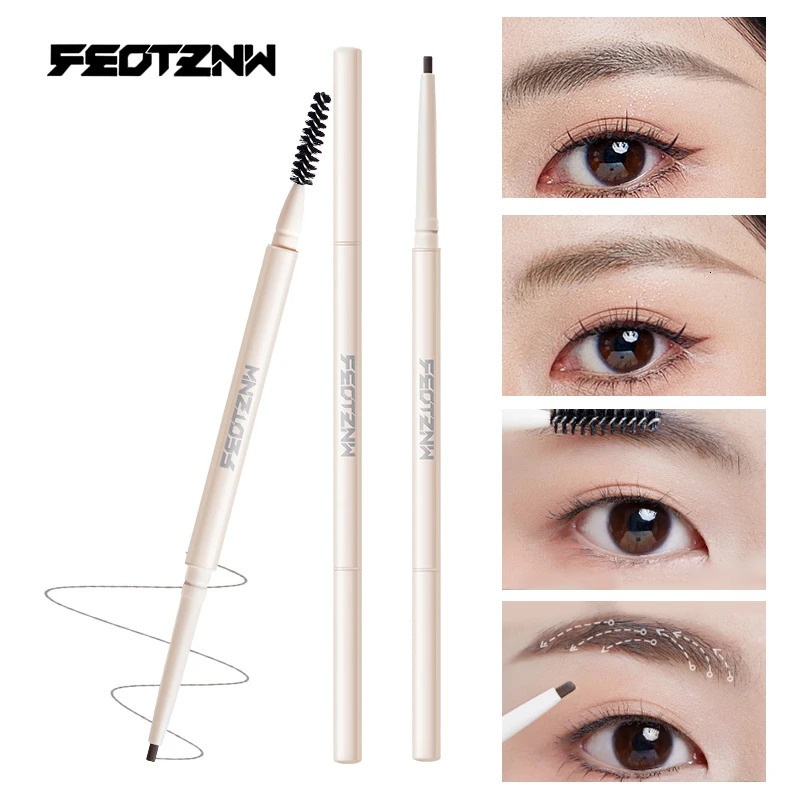 Feotznw silky Smooth and fluid fine eyebrow pencil is easy for beginners to use.Makeup in an instantEssential for Korean girls 250712