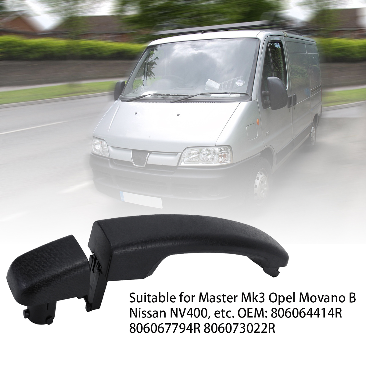 Renault/Nissan Car Door Handle - Exterior Replacement with OE Numbers: 806073022R & 806075963R