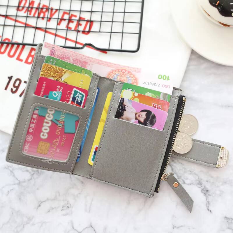 2023 Short Women Wallets Free Name Engraving Coin Pocket Zipper Female Purse New Fashion Card Holder Simple Womens Wallet ddmynov