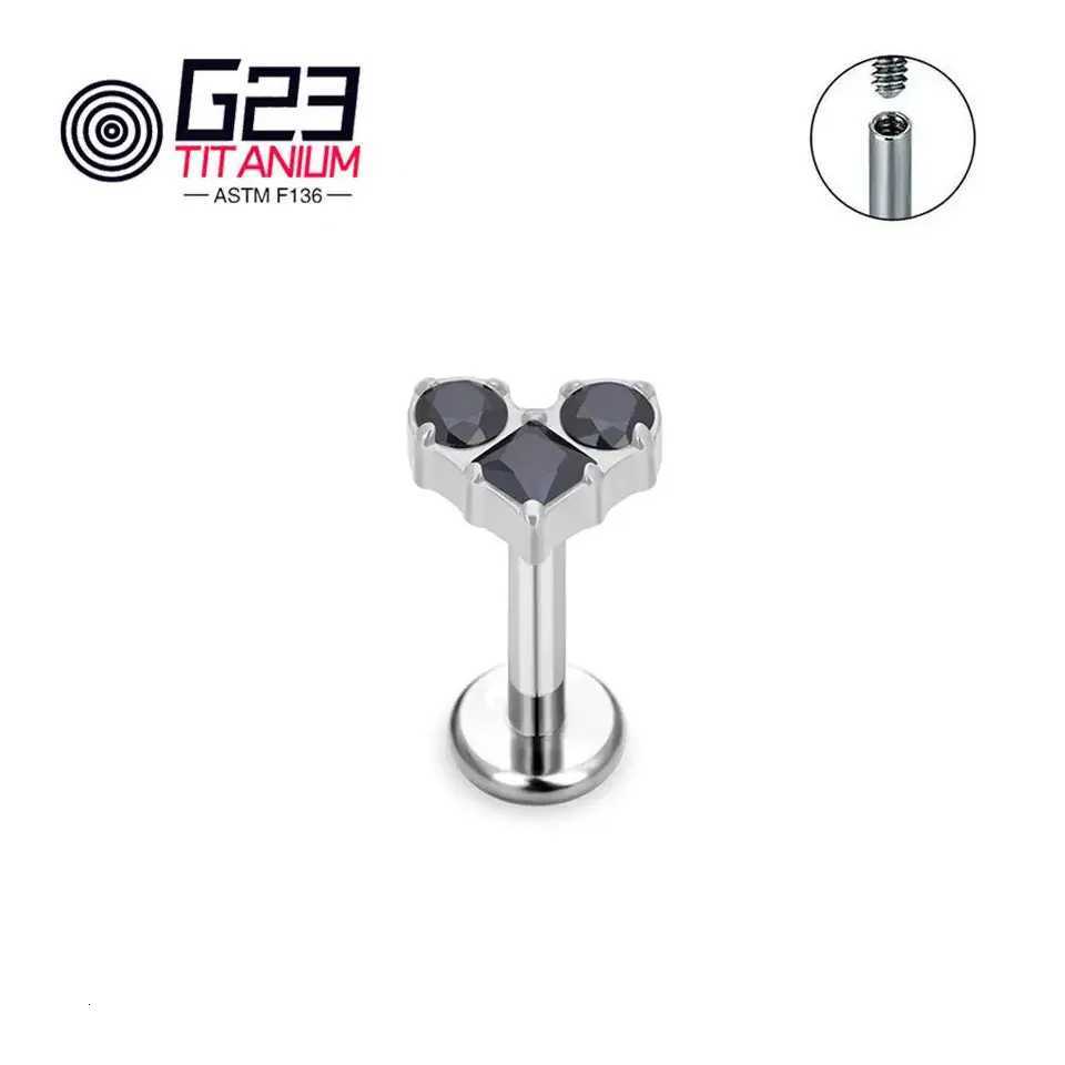 G23 Titanium Piercing Stud Internally Threaded 16G Ear Cartilage Tragus Conch Sexy Fashion Ear Jewelry Accessories y250715