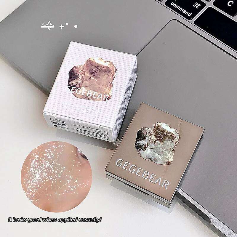 Gege Bear Eyeshadow Highlighter Pearlescent Flash Long-Lasting Single-Color lti-pose Powder X250717
