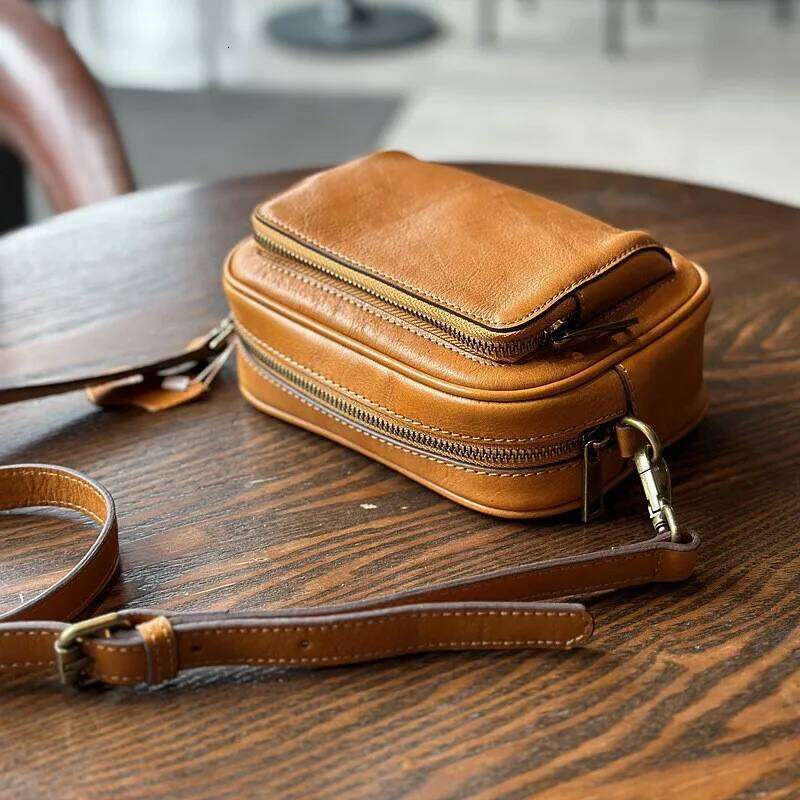 Johnature Casual Women Pillow Bag Soft Real Leather 2025 New Simple Solid Color Versatile Cowhide Shoulder & Crossbody Bags