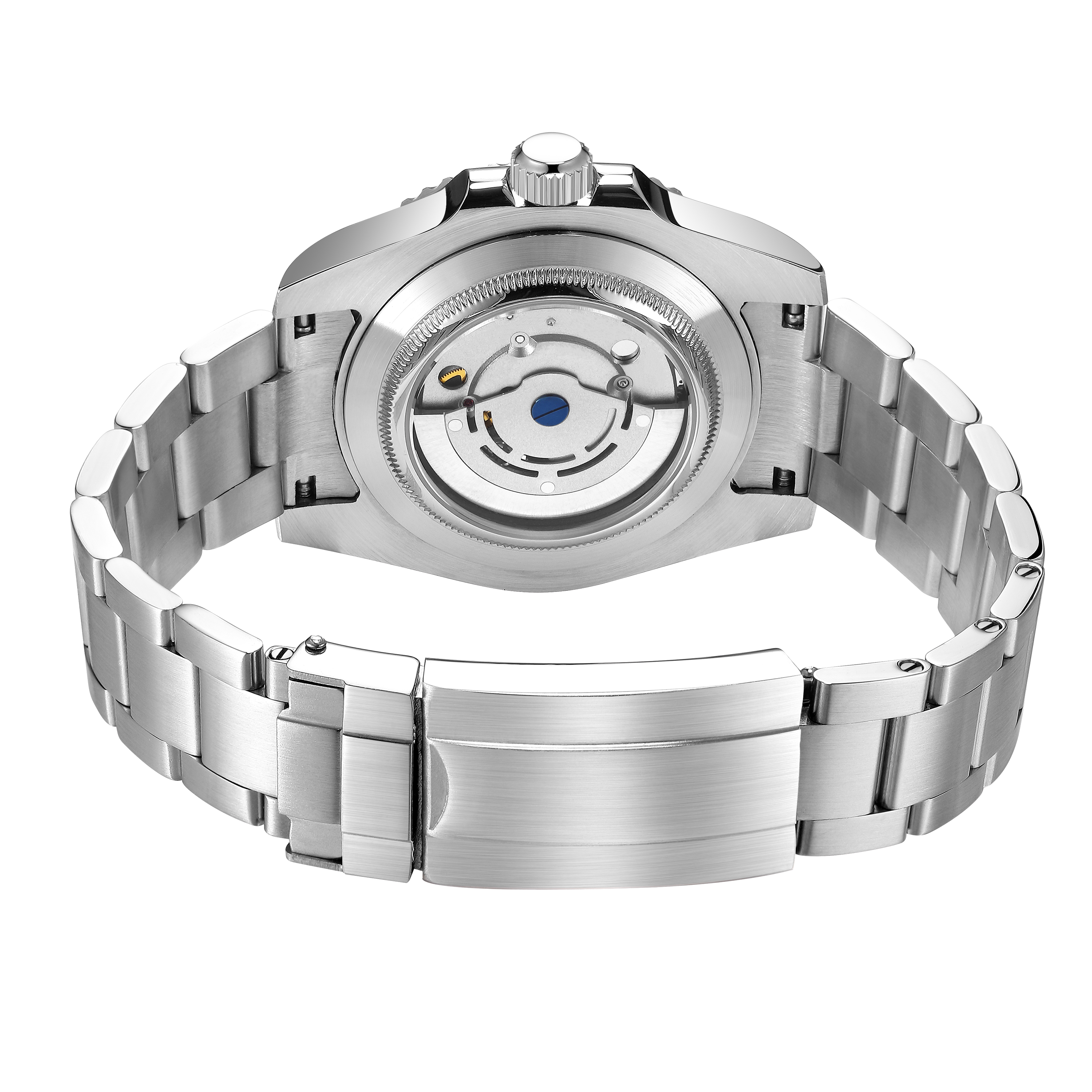 TIME TOKEN 2025 40mm Mens Carbon Fiber Automatic Watch Luxury Divers 100m Water Resistant T454BGS