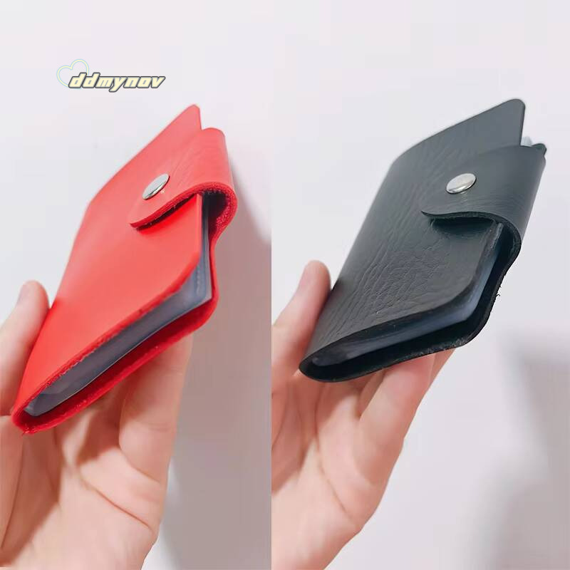 24 Bits Credit Holder Business Bank Pocket PVC Large Capacity Card Cash Storage Clip Organizer Case Wallet Cardholder ddmynov