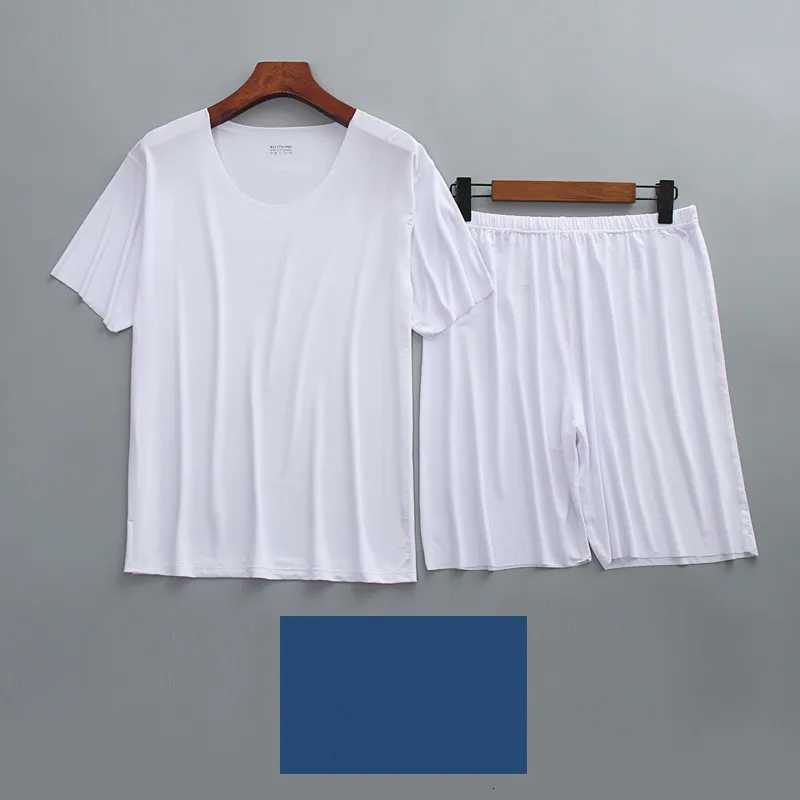 4XL Mens Pajamas New Lounge Short Sleeve Summer Pajamas Set Plus Size Home Wear Clothes For Men Pajamas Homme Suit W250717