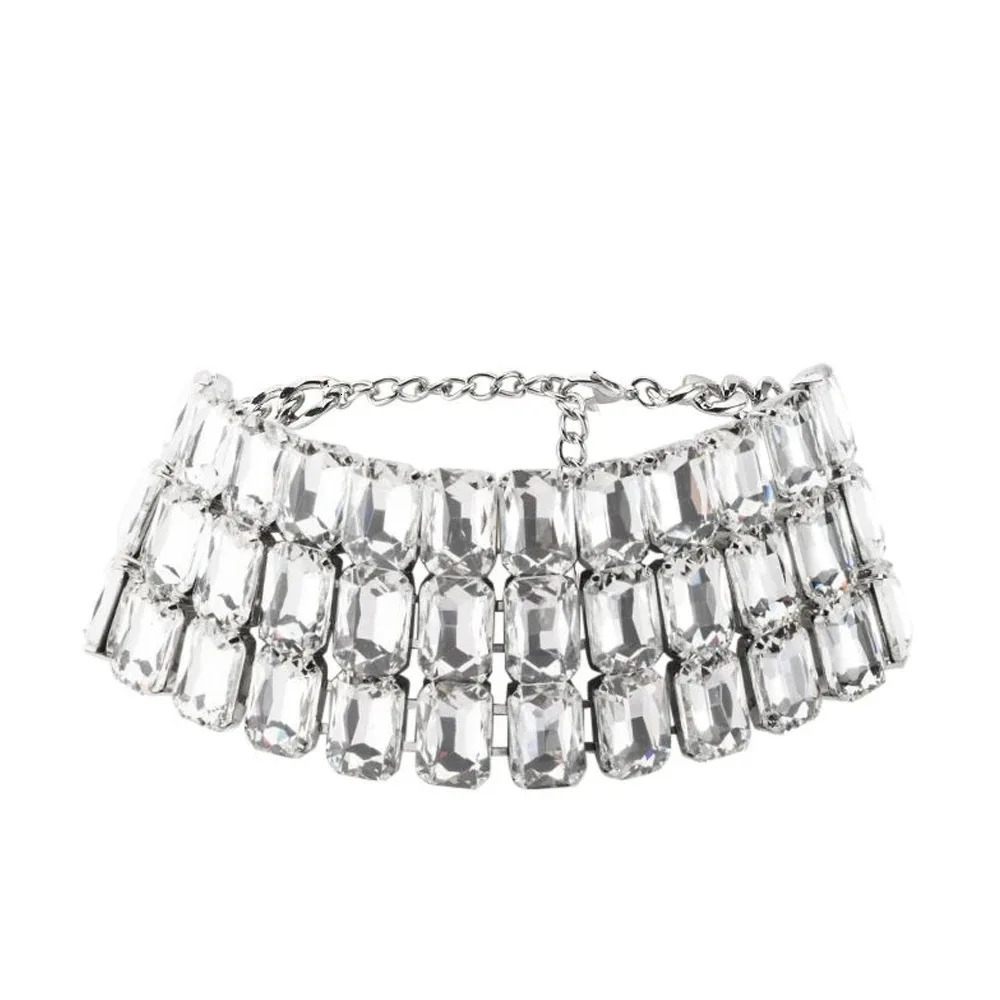 Stonefans Multilayer Crystal Choker Square High Quality Exaggerate Party Accessories Statement Jewelry Necklace for Women 250716