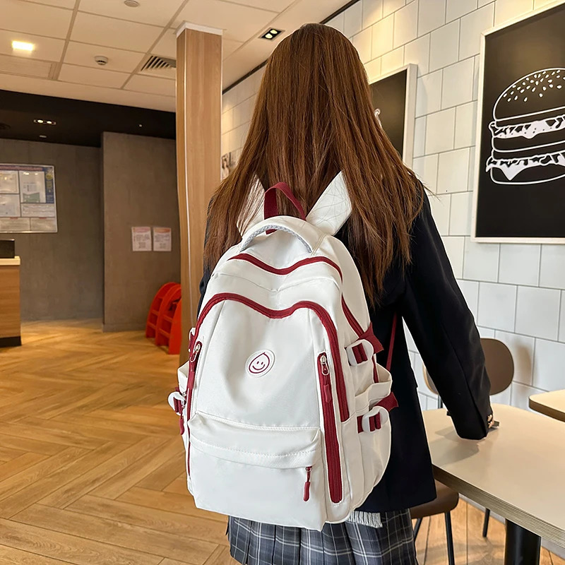 Students Schoolbag Tutoring Bag Large Capacity Knapsack Waterproof Outdoor Travel Backpack Tote Gift 250714