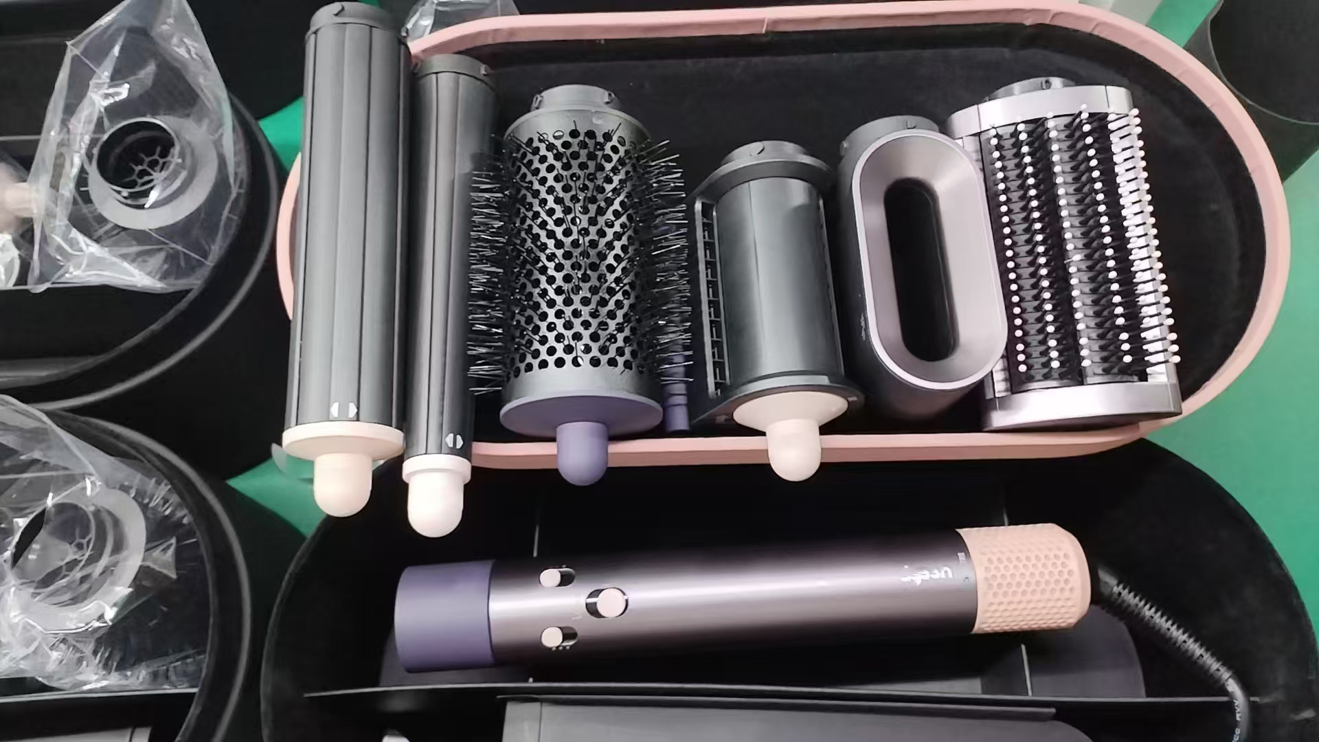 10A 2025 NEW Curling Irons hair dryer HS08 ID Bluetooth High version Curler Multi Function for Women Tool Hair Curlers Negative ion 7-in-1 travel set 