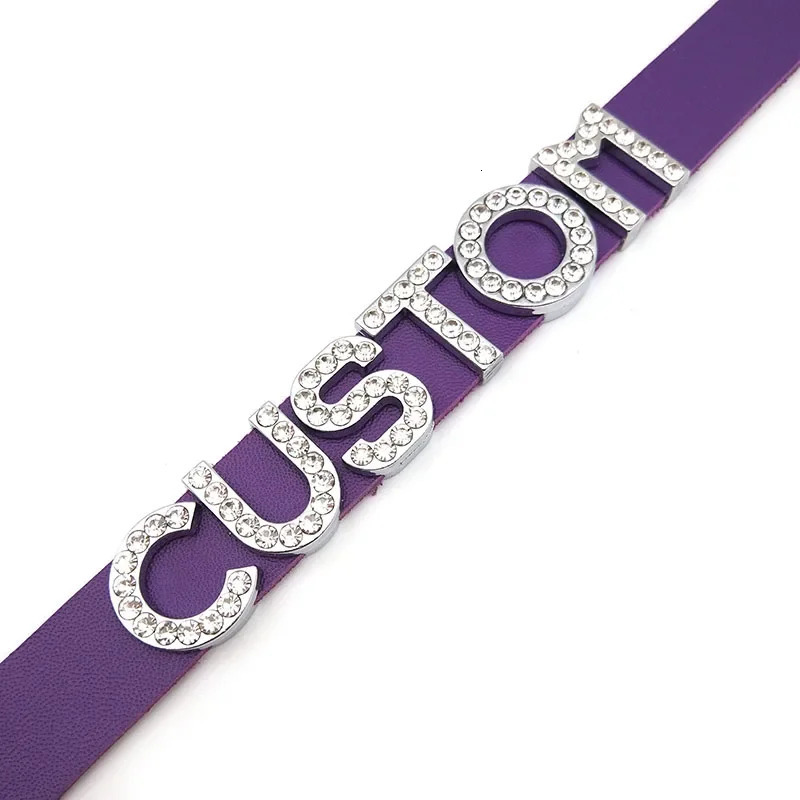Goth Rhinestone Letters Necklace for Women Mens Custom Name Choker Collar Sexy Chocker Jewelry Cosplay Wear 250716