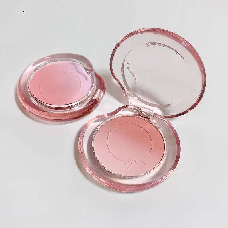 Peach Pink Blusher Matte ple Cheek Tint Blush Makeup Lasting Brighten Facial Silky Smoothness Rouge Powder Palette Cosmetics X250717
