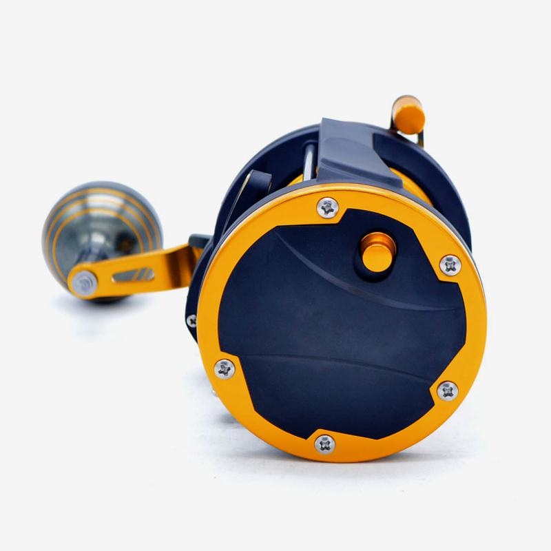 Camekoon Conventional Star Drag Reel 26 LB Max Drag 4.1:1 Gear Ratio Right Handed Level Wind Baitcasting Fishing