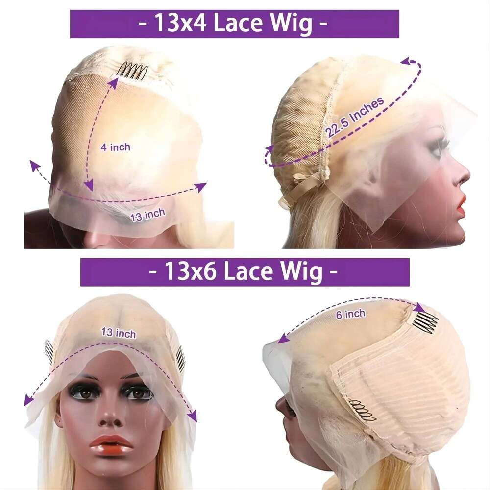 613 Blonde Body Wave Pre Plucked 16-36 Inch 100% Human Hair Wig 13x4 13x6 HD Lace Frontal Wigs 180 200 Density