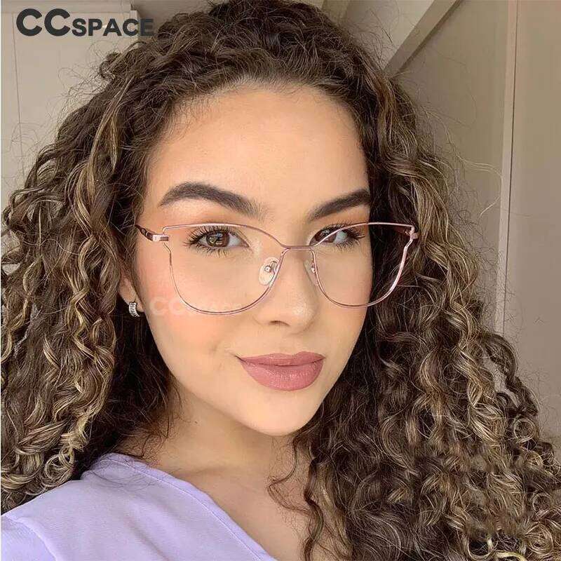 47478 Magnetic Metal Optical Glasses Frames Women Polarized Sunglasses Clip Fashion Insertable Lens Computer Eyeglasses