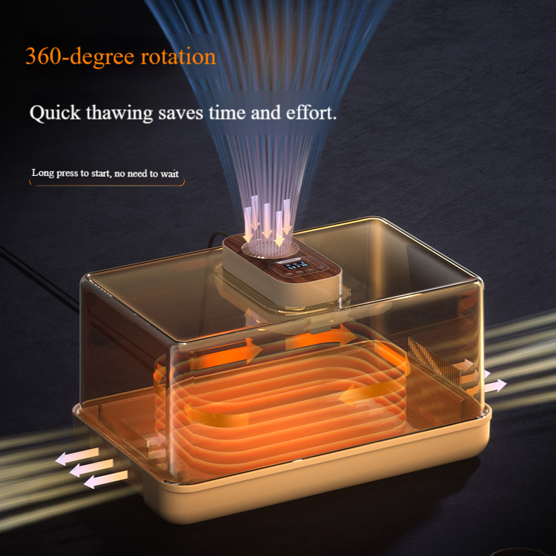 New Rice Core Warm Air Fish, Chicken, Duck Meat, Refrigerator Defrosting, Quick Preservation, Multi-Functional Defrosting Device for Kitchen Use