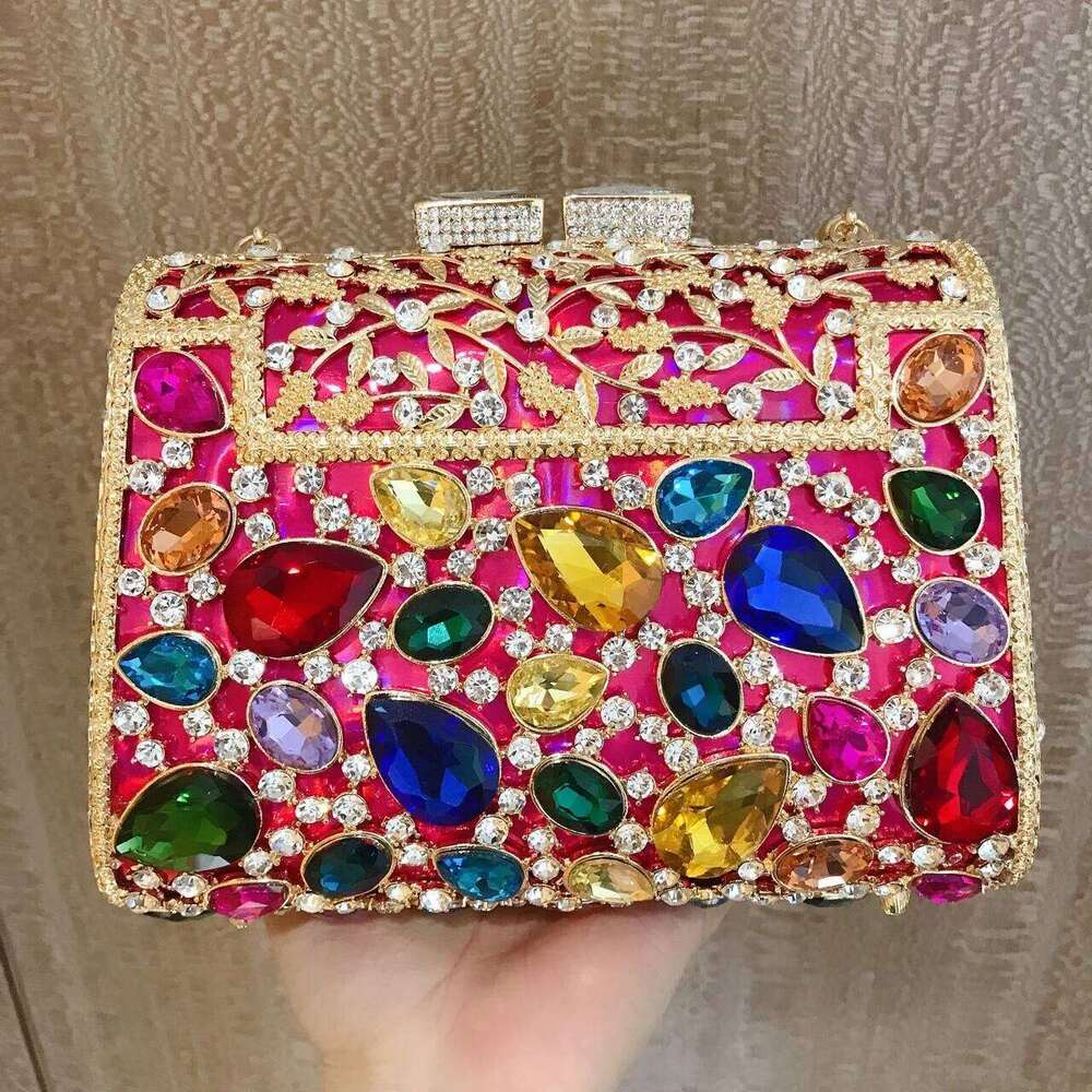 Women Rhinestones Clutch Purse for Party Wedding Crystal Evening Bags Handbag Bridal Clutches Bag Lady