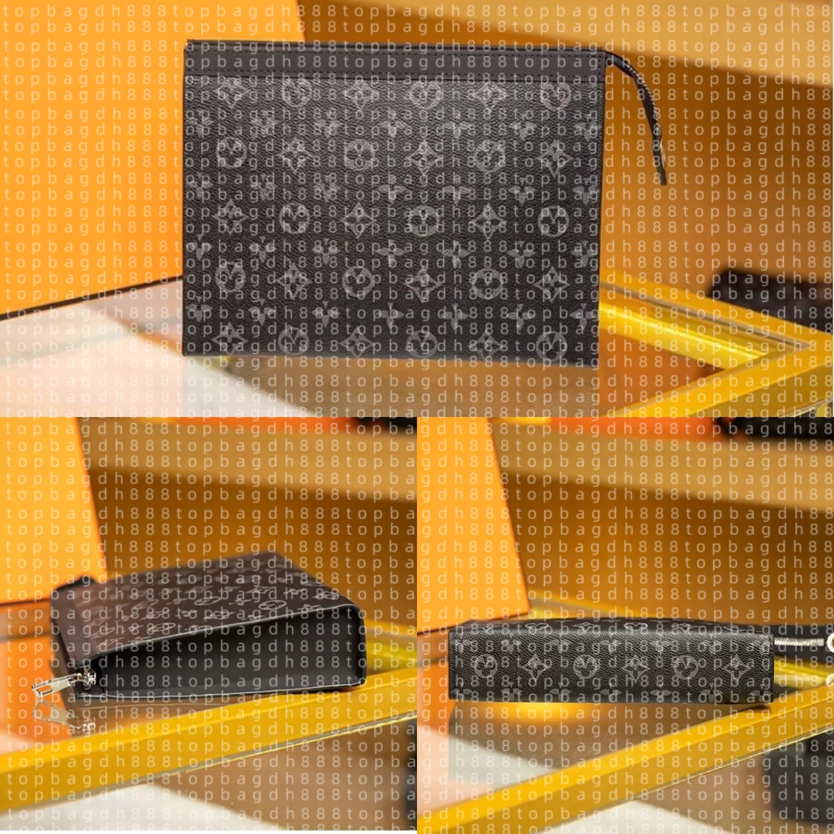 High Quality Travel Cosmetic Bags Designer Women Handheld Makeup Bag Men Genuine Leather Underarm Wallet Luxury Clutch Toiletry Pouch