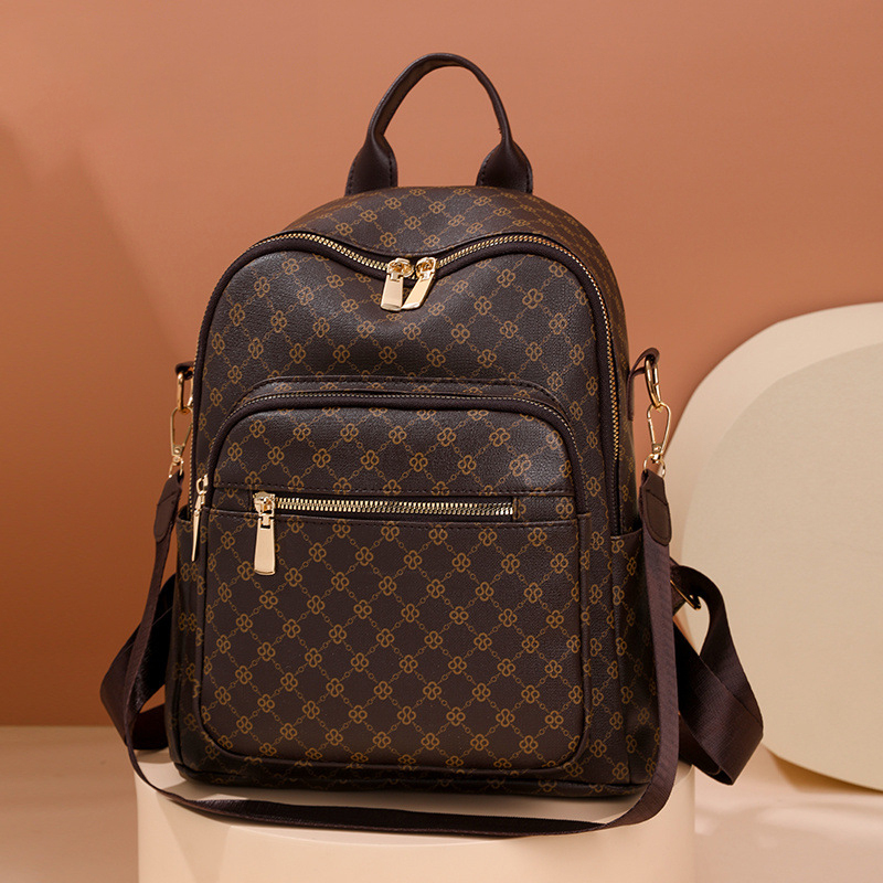 free shipping designer Backpack Fashion Women's New Retro Printed Backpack Large Capacity Travel Bag