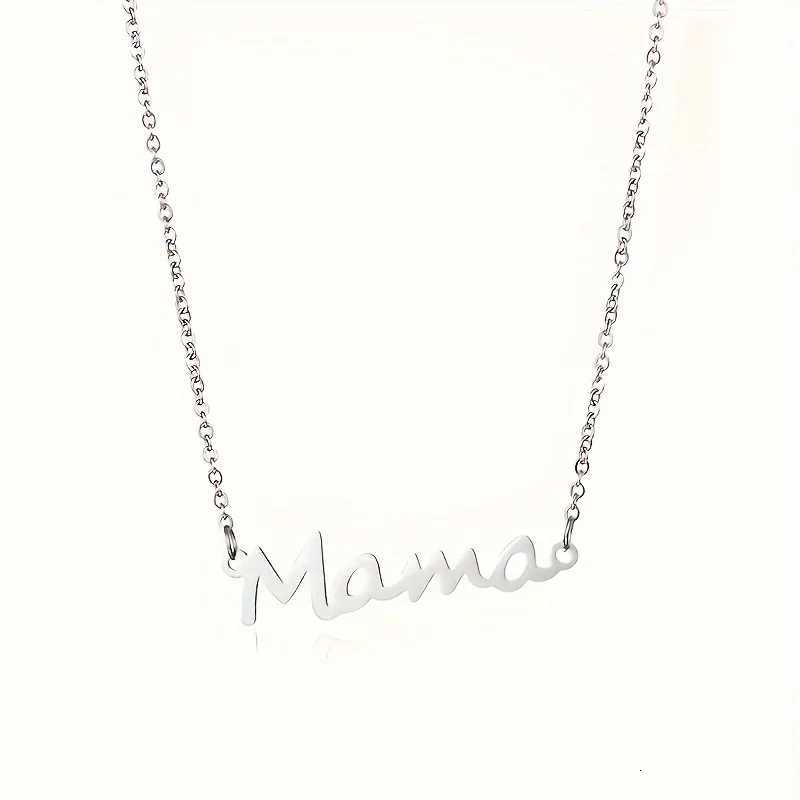 Fashionable Cute And Charming Personality Mothers Day Gift Mama Pendant Necklace Clavicle Chain For Mom XJ250717