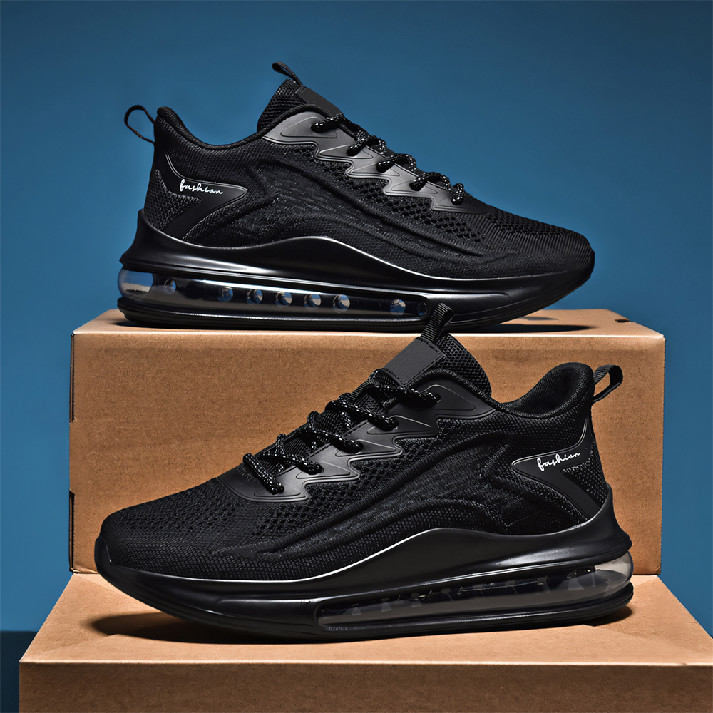 HW-6935 Spring Fashion New Men's Shoes Flyknit Mesh Breathable Sports Shoes Casual Shoes Air Cushion Shock Absorbent Height Increasing Running Sh