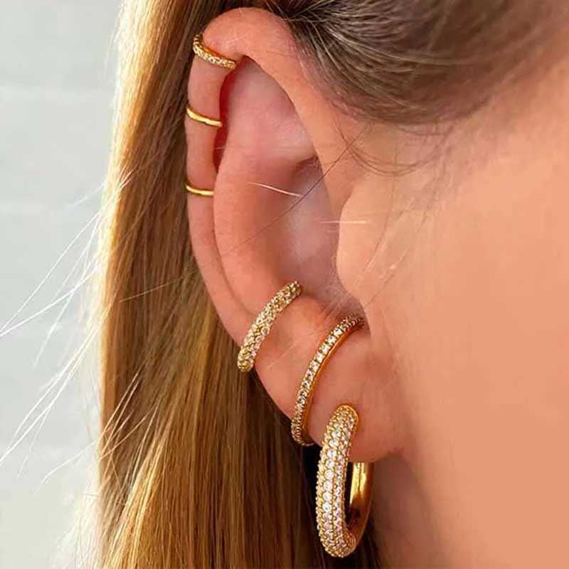 925 Sterling Silver Needle Minimalist Crystal Stud Earrings for Women Piercing Earring Party Luxury Jewelry Fine Accessories y250715