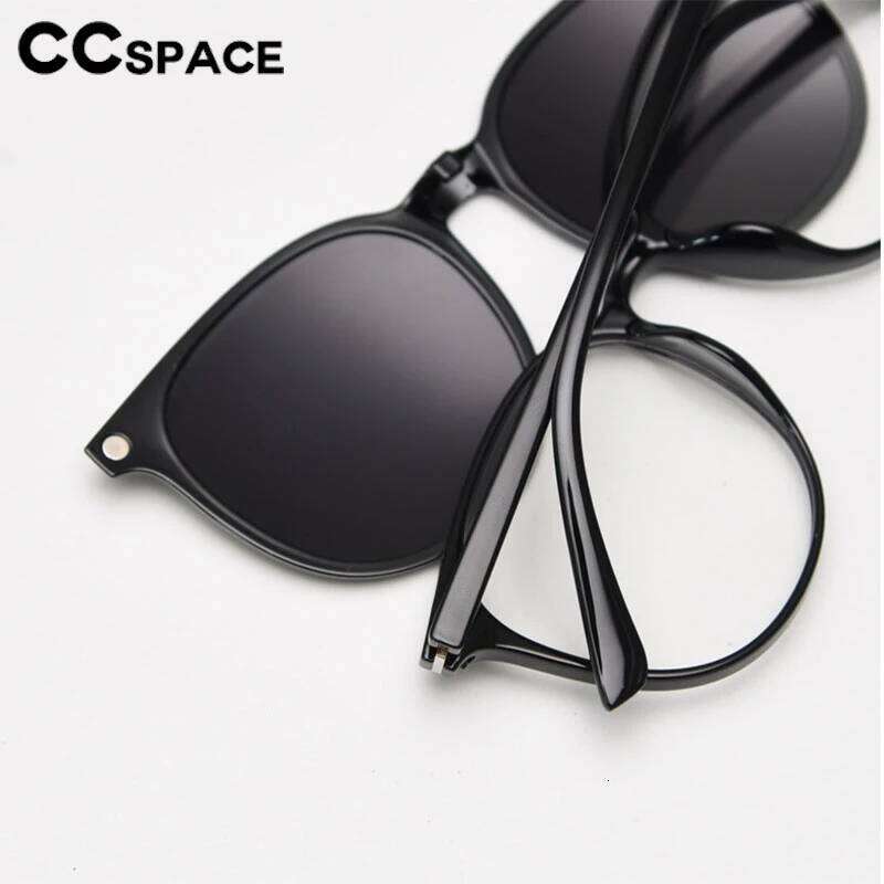 Polarized Clip Glasses Frame Men Women Ultralight TR90 Round Optical Clear Eyeglass Customizable Prescription Spectacles #302000