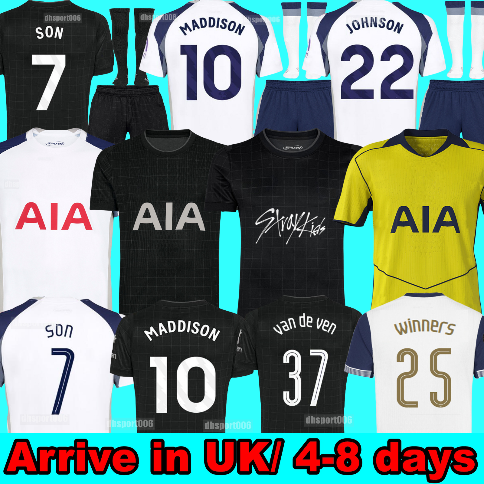 25 26 TottenhamES SON fans player version Soccer Jerseys 2025 2026 tottenhamjersey Football shirt ROMERO VAN DE VEN KULUSEVSKI PEDRO MADDISON VICARIO Stray Kids