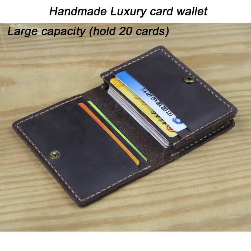 Luxury Fashion Genuine Leather Wallets men credit holders women cardID male organizer Business card holder ddmynov