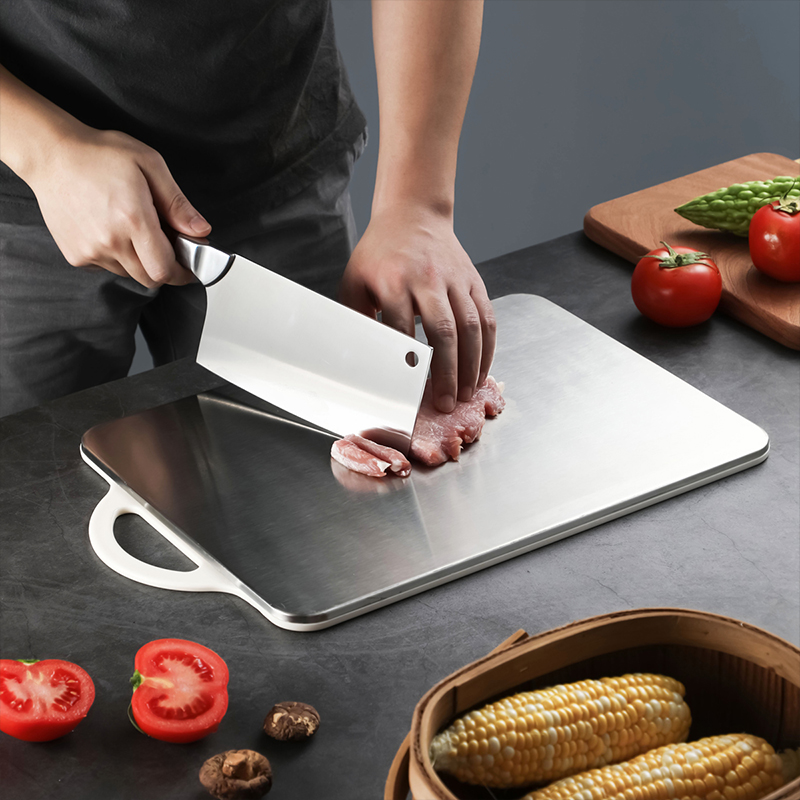 304 Stainless Steel Classified Double-Sided Dual-Use Chopping Plastic HUASU Antibacterial PP Cutting Board