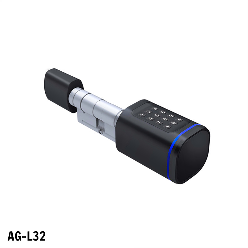 Cylinder Smart Lock Password Locks Splash Hardware Automatic Locking IC NFC Card Tuya BLE Version Keyless Emergency Key Adjustable Cylinder Smart Home Systems